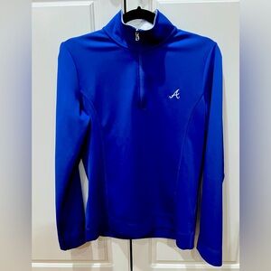 NWOT Atlanta Braves Fairway and Green Quarter Zip Technical pullover. Size M.